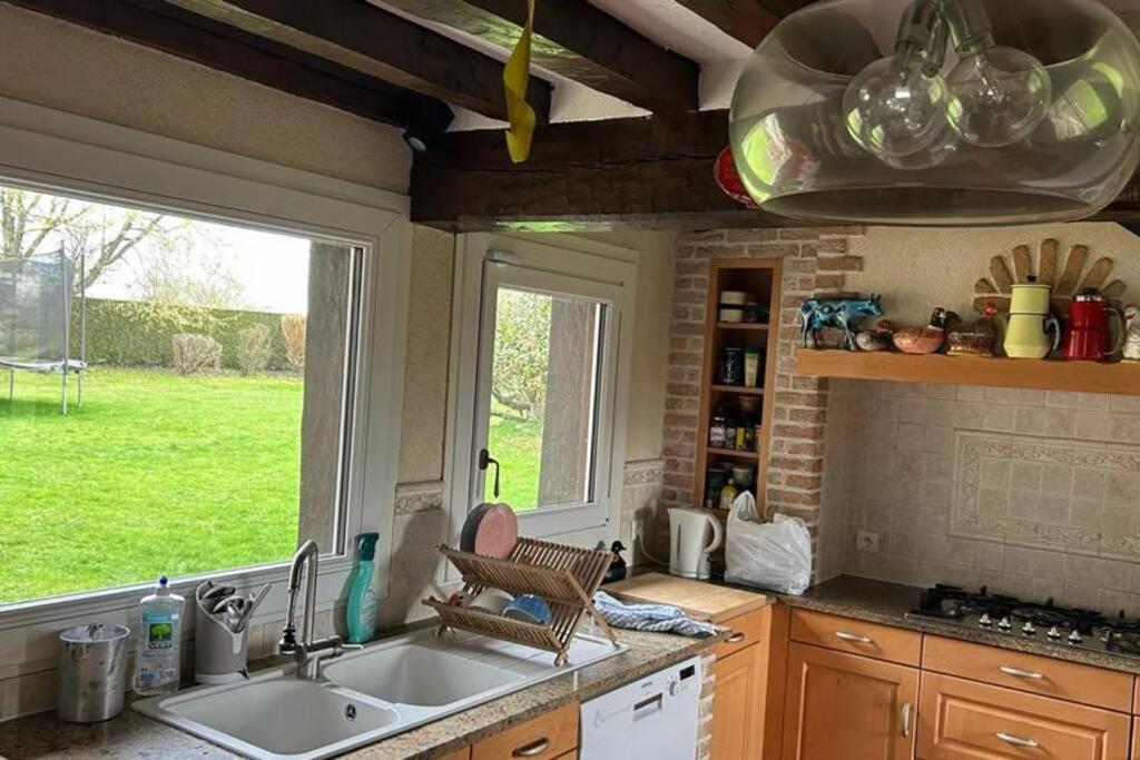 Вилла Chaumiere De Charme Cosy Saint-Eloi-de-Fourques Экстерьер фото